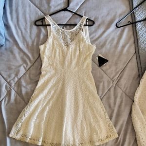 Cream lace fun dress